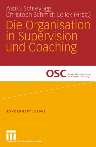 Обложка книги Die Organisation in Supervision und Coaching