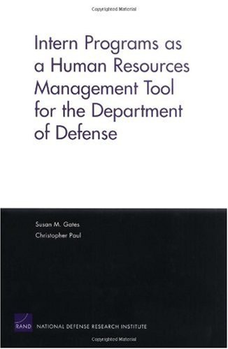 Обложка книги Intern Programs as a Human Resources Management Tool for the Department of Defense