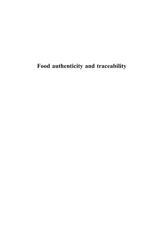 Обложка книги Food Authenticity and Traceability (Woodhead Publishing in Food Science and Technology)