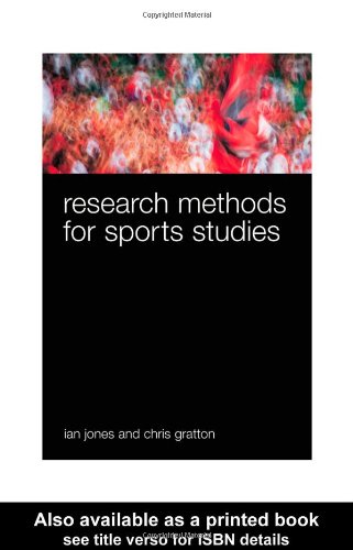 Обложка книги Research Methods for Sports Studies
