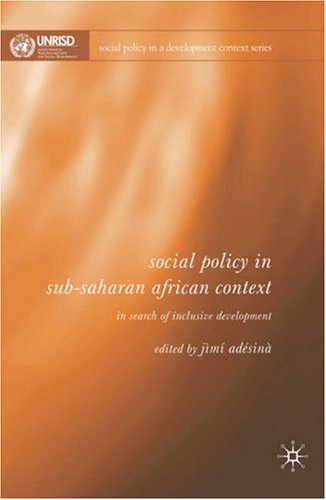 Обложка книги Social Policy in Sub-Saharan African Context: In Search of Inclusive Development (Social Policy in a Development Context)