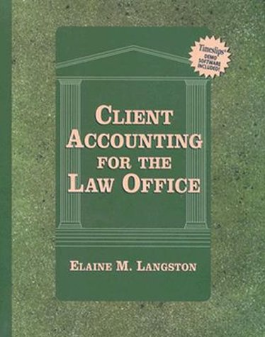 Обложка книги Client Accounting for the Law Office (Lq-Paralegal)