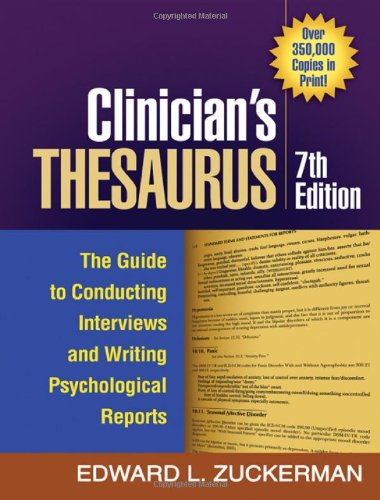 Обложка книги Clinician's Thesaurus, 7th Edition: The Guide to Conducting Interviews and Writing Psychological Reports (The Clinician's Toolbox)
