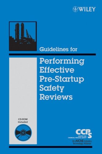 Обложка книги Guidelines for Performing Effective Pre-Startup Safety Reviews