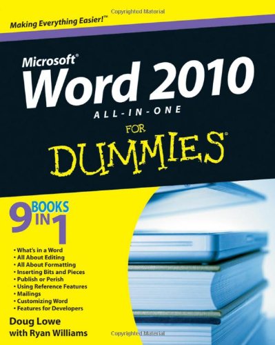 Обложка книги Microsoft Word 2010 All-in-One for Dummies