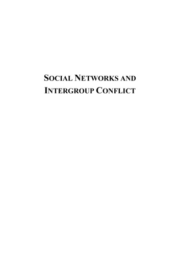 Обложка книги Social networks and intergroup conflict