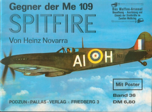 Обложка книги Gegner der Me 109 Spitfire (Waffen Arsenal Band 36)