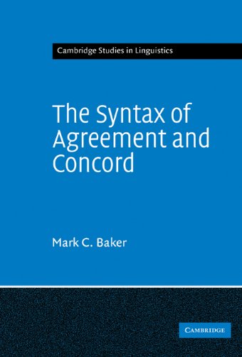 Обложка книги The Syntax of Agreement and Concord (Cambridge Studies in Linguistics)