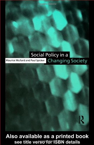 Обложка книги Social Policy in A Changing Society