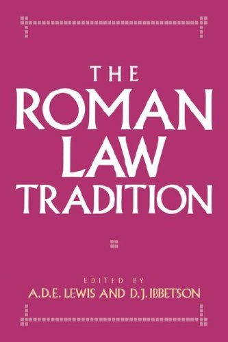 Обложка книги The Roman Law Tradition