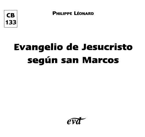 Обложка книги Evangelio de Jesucristo Segun San Marcos