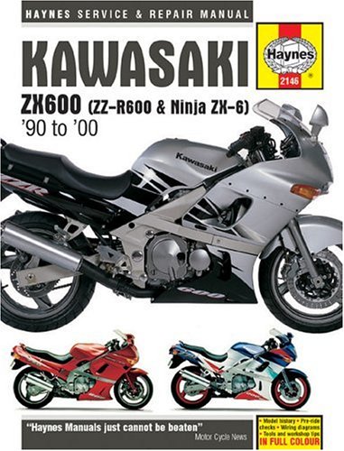 Обложка книги Kawasaki ZX600 (ZZ-R600 and Ninja ZX-6) 1990 to 2000 Service and Repair Manual (Haynes Manuals)