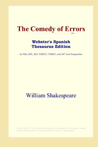 Обложка книги The Comedy of Errors (Webster's Spanish Thesaurus Edition)