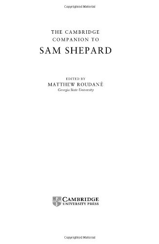 Обложка книги The Cambridge Companion to Sam Shepard (Cambridge Companions to Literature)