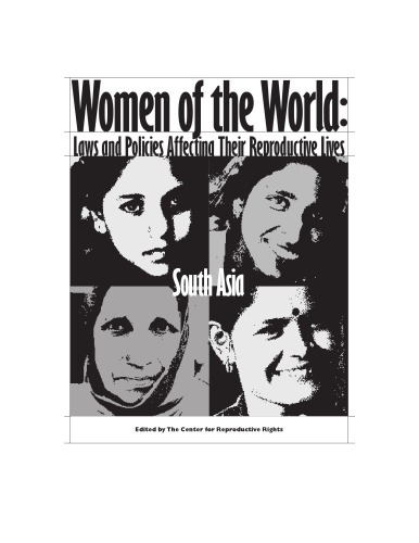 Обложка книги Women of the World: Laws and Policies Affecting Their Reproductive Lives, South Asia