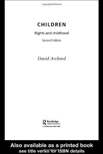 Обложка книги Children: Rights and Childhood