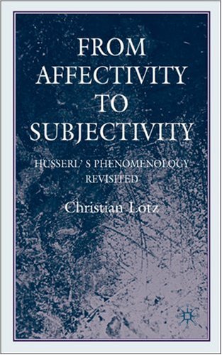 Обложка книги From Affectivity to Subjectivity: From Affectivity to Subjectivity