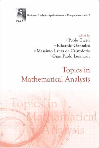 Обложка книги Topics in Mathematical Analysis  (Series on Analysis, Applications and Computation)