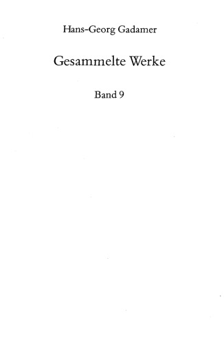Обложка книги Gesammelte Werke Band 9 Aesthetik und Poetik II