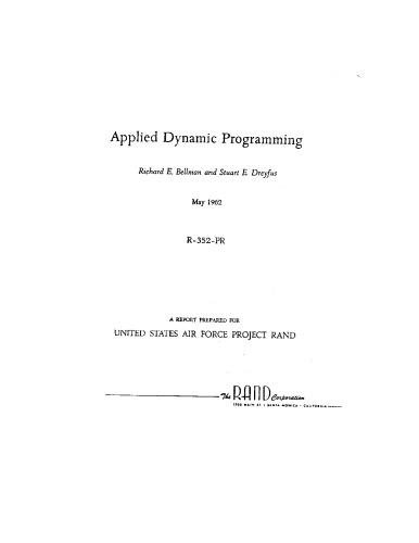 Обложка книги Applied Dynamic Programming