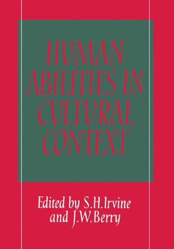 Обложка книги Human Abilities in Cultural Context