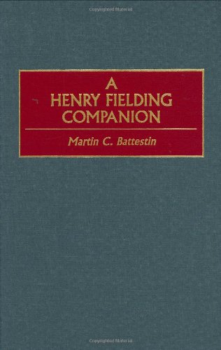 Обложка книги A Henry Fielding Companion