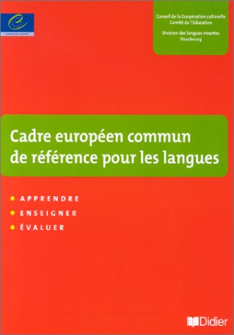 Обложка книги 2001 Un cadre europeen commun de reference pour les langues