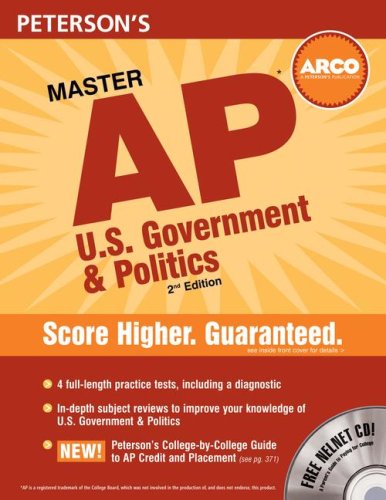 Обложка книги Master the AP Government and Politics (Peterson's Ap U. S. Government &amp; Politics)