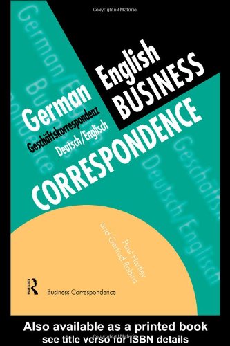 Обложка книги German English Business Correspondence (Languages for Business)
