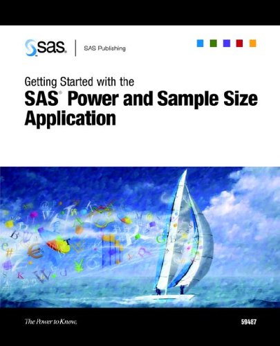 Обложка книги Getting Started with the SAS Power and Sample Size Application