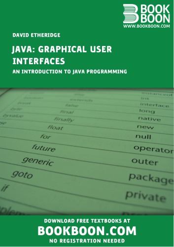Обложка книги Java: Graphical User Interfaces - An Introduction To Java Programming