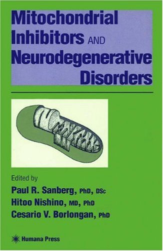 Обложка книги Mitochondrial Inhibitors and Neurodegenerative Disorders (Contemporary Clinical Neuroscience)
