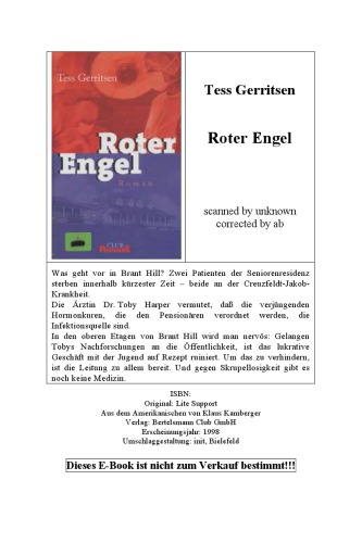 Обложка книги Roter Engel.