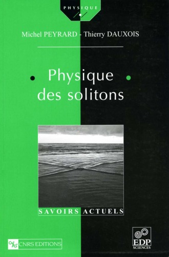Обложка книги Physiques des solitons  French