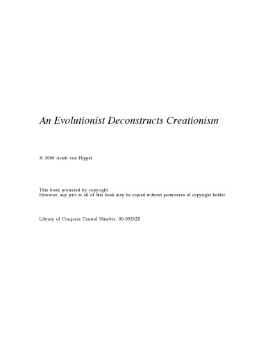 Обложка книги An Evolutionist Deconstructs Creationism