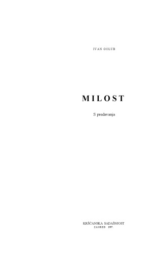 Обложка книги Milost