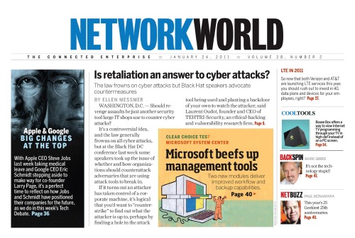 Обложка книги Network World - 24 January 2011