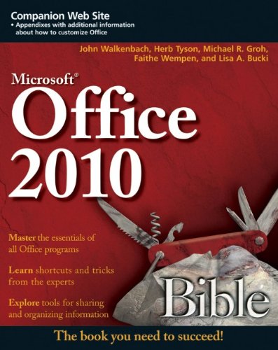 Обложка книги Office 2010 Bible