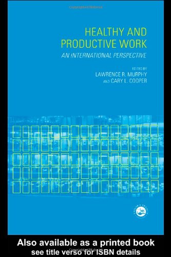 Обложка книги Healthy and Productive Work: An International Perspective