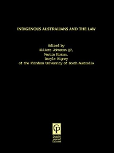 Обложка книги Indigenous Australians and the Law