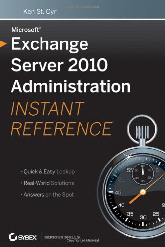 Обложка книги Microsoft Exchange Server 2010 Administration Instant Reference