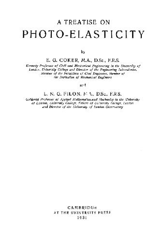 Обложка книги Оптический метод исследования напряжений
