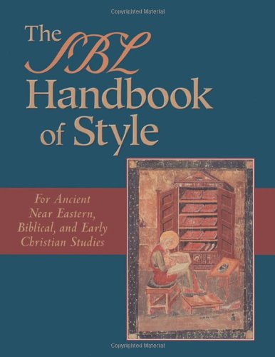 Обложка книги The SBL Handbook of Style: For Ancient Near Eastern, Biblical, and Early Christian Studies