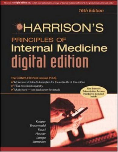 Обложка книги Harrison's Principles of Internal Medicine, 16th edition
