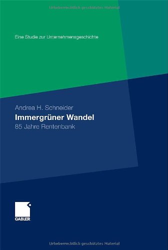 Обложка книги Immergruner Wandel: 85 Jahre Rentenbank
