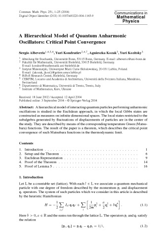 Обложка книги Communications in Mathematical Physics - Volume 251