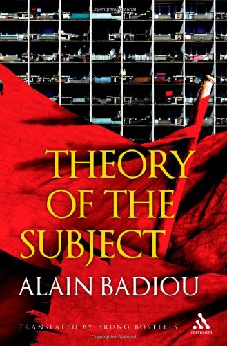 Обложка книги Theory of the Subject
