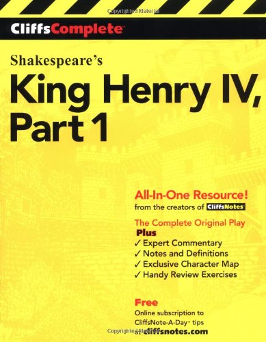 Обложка книги King Henry IV, Part 1 (Cliffs Complete)