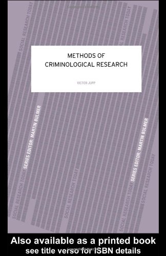 Обложка книги Methods of Criminological Research (Contemporary Social Research Series ; 19)