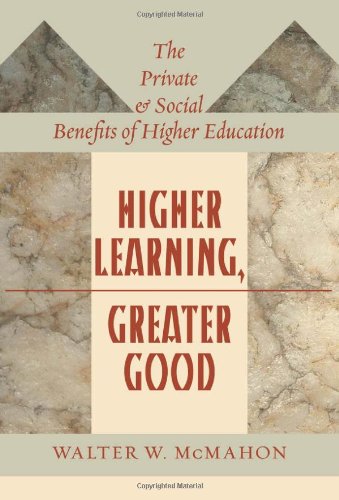 Обложка книги Higher Learning, Greater Good: The Private and Social Benefits of Higher Education